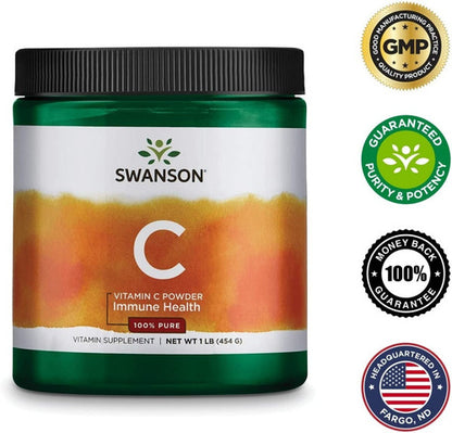 Swanson- Vitamina C Polvo 454 gramos
