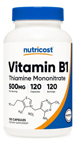 Nutricost - Vitamina B1 Tiamina 500mg 120 Caps N/a