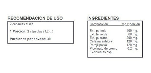 Citrugras  60 Cápsulas En Estuche (dieta Y Control De Peso)