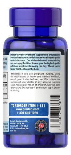 Puritan's Pride - L-tirosina 500 Mg 100 Capsulas N/a