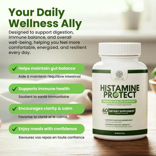 Velluré Histamine Protect Dao 60 Cápsulas Sin Sabor