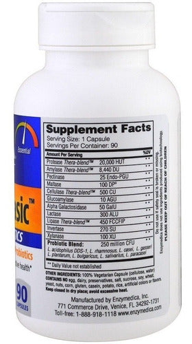 Enzymas - Digest Basic + Probioticos 90 Capsulas