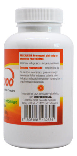 Neutro C 1000 Mg X 90 Comprimidos Sabor Sin Sabor