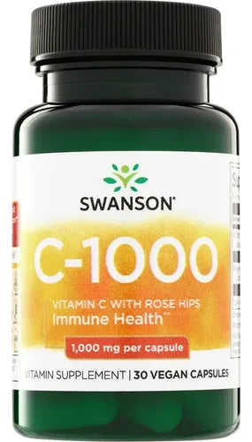 Swanson- Vitamina C1000 Con Rosa Mosqueta 30capsulas 