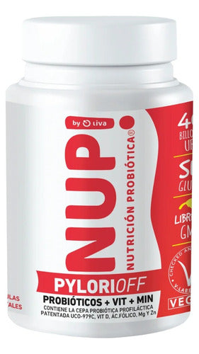 Nup!- Pylori Off 60 Billones + Vitminas + Minerales 30 Capsulas