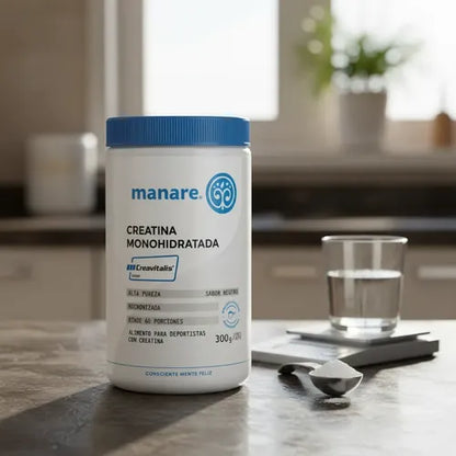 Manare- Creatina Monohidratada 300gr Creavitalis Alta Pureza 
