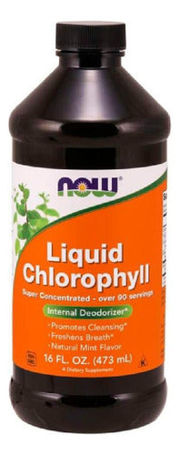 Clorofila Liquida Concentrada Now 473 Ml.
