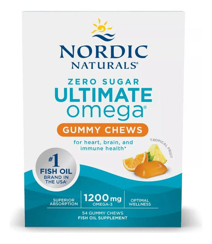 Nordic Naturals- Ultimate Omega (fruta Tropical) 54 Gomitas 