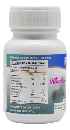 Vitamina D3 800 Ui X 90 Comprimidos