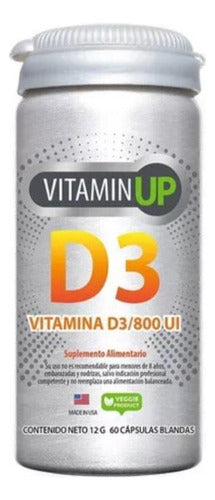 Newscience- Vitamin Up Vitamina D3 800 Ui Vegana 60 Capsulas