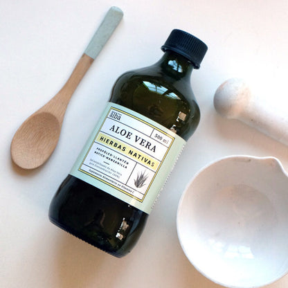 Apicola Del Alba- Aloe Vera Gel Hierbas Nativas 500 Mililitros