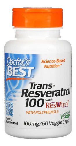Doctor Best Trans Resveratrol C/ Resvinol 100 Mg 60 Cápsulas Sin Sabor