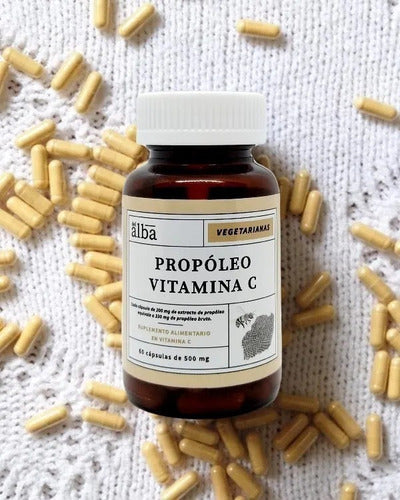 Del Alba - Propóleo Vitamina C 500 Mg  60 Caps