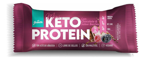 Granolín - Barras Keto Protein Vegano 40gr - 16 uds