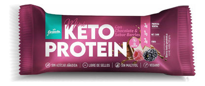 Granolín - Barras Keto Protein Vegano 40gr - 16 uds