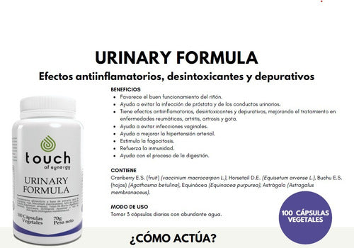 Touch Of Synergy - Urinary Formula 70g 100 Caps
