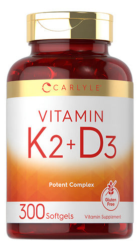 Carlyle Vitamina K2+d3 300 Softgels 10.000ui X 2 Capsulas