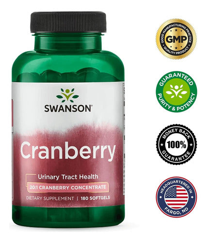 Swanson- Cranberry Concentrado  Salud Tracto Urinario 180 softgels