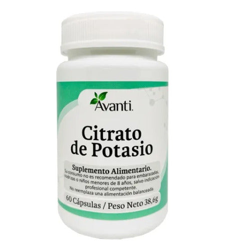 Avanti- Citrato De Potasio 459 Miligramos 60 Cápsulas