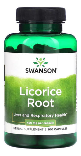 Swanson, Raíz De Regaliz (licorice Root), 100 Cápsulas