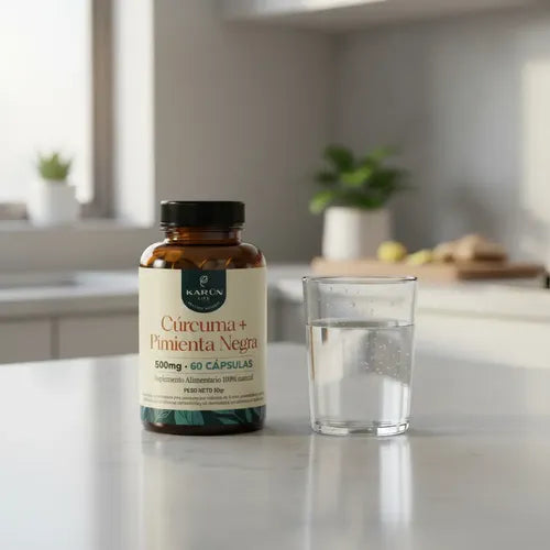 Karun Life - Curcuma+Pimienta 60 Cápsulas 