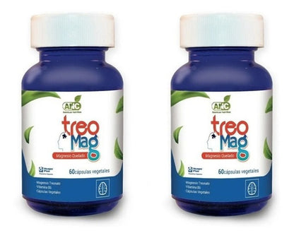 ANC- Treomag (l-treonato De Magnesio + B6) 60 Cápsulas X2 Unidades