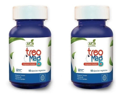 ANC- Treomag (l-treonato De Magnesio + B6) 60 Cápsulas X2 Unidades
