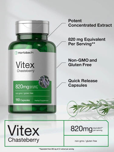 Horbaach- Vitex Chastaberry 110caps Equilibrio Hormonal Ninguno