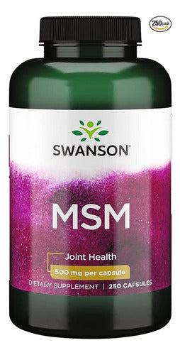 Swanson- Msm Cartílago, Colágeno, Tendones 500mg 250 Capsulas