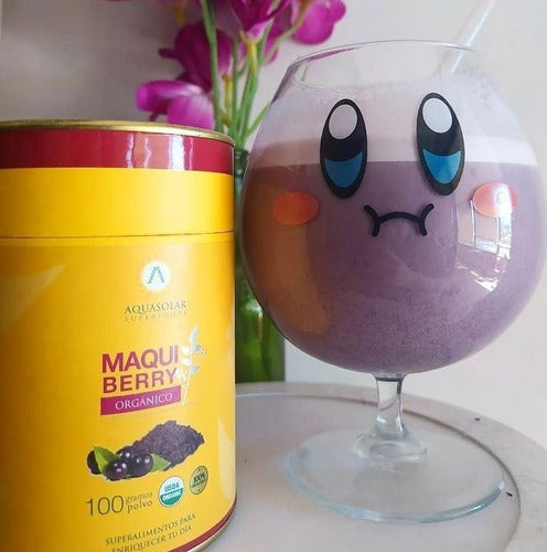 Aquasolar - Maqui Berry 100g Polvo 100% Orgánico