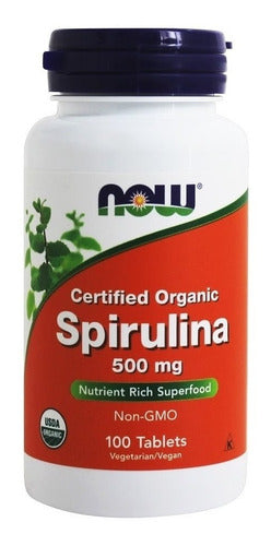 Espirulina 100 % Natural 500 Mg. - 100 tabletas
