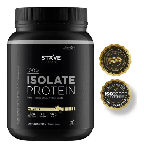 Strive  Nutrition- Proteina Aislada sabor vainilla 735gramos