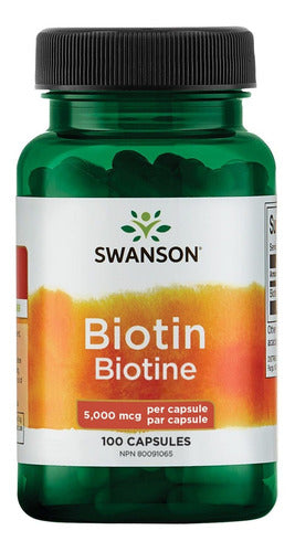 Swanson- Biotina 5000 Mcg 100 Capsulas