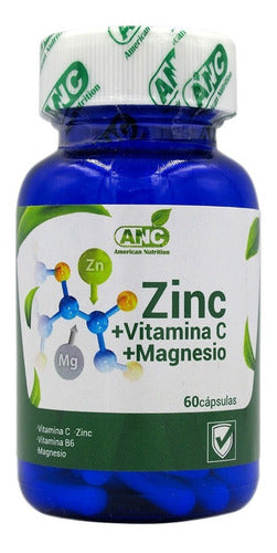 ANC- Zinc + Vitamina C + Mg + Vitamina B6 60 Cápsulas