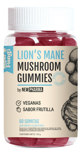 Melena De León Gomitas 60 Unidades Sabor Frutilla