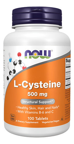 Now - L Cisteina 500mg 100tabletas