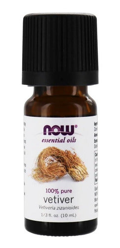 Aceite Esencial Now Vetiver 100% Puro 10 Ml