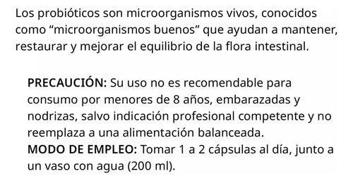 Fuente Vital - Probióticos 100 Billones - 10 Cepas - 60 Cáps