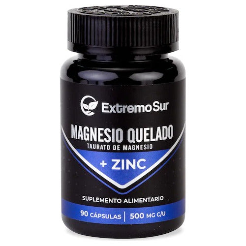 Extremo Sur- Magnesio Quelado + Zinc 500 Miligramos 90 Cápsulas