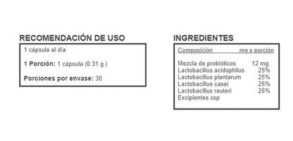 Biotic  5 En Estuche Con 30 Cápsulas