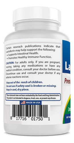 Best Naturals - Lactoferrina 250 Mg 60 Cápsula