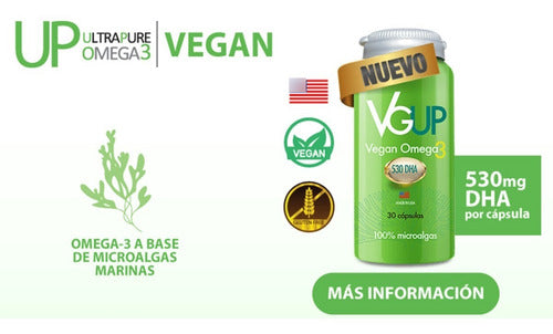 Newsciense - Omega Up Vegano Dha 30 Capsulas