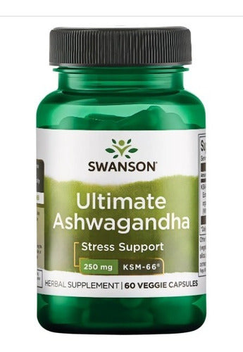 Swanson- Ashwagandha Ultimate Ksm-66 250mg 60capsulas