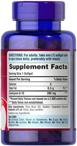 Puritan's Pride - Coenzima Q10 200mg 120 Cápsulas 