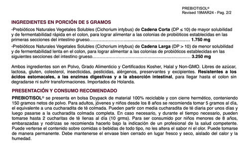 Vital&young -  Prebiotisol 150gr Probiótico En Polvo 