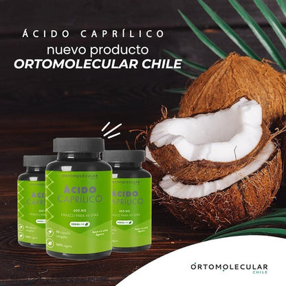Ortomolecular- Ácido Caprílico (salud Digestiva)  90 Capsulas