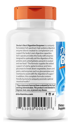 Doctor`s Best - Enzimas Digestivas 90 Capsulas