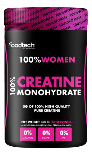 Foodtech - Creatina Monohidrata 100% Women 300grs