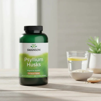 Swanson- Psyllium Husks 610mg 300 Capsulas 