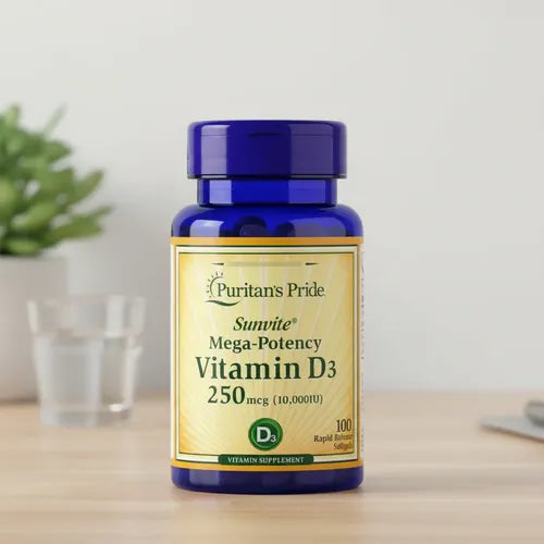 Puritan's Pride - Vitamina D3 250 Mcg 100 Cápsulas Blandas N/a